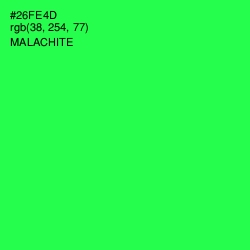 #26FE4D - Malachite Color Image