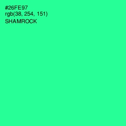 #26FE97 - Shamrock Color Image