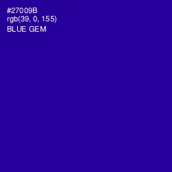 #27009B - Blue Gem Color Image