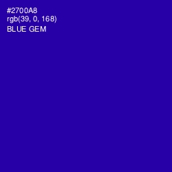 #2700A8 - Blue Gem Color Image