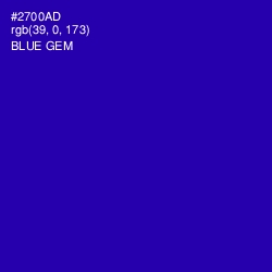 #2700AD - Blue Gem Color Image