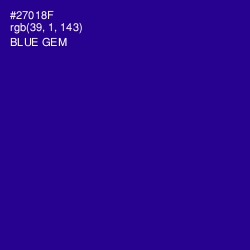 #27018F - Blue Gem Color Image