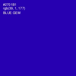 #2701B1 - Blue Gem Color Image