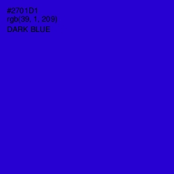 #2701D1 - Dark Blue Color Image