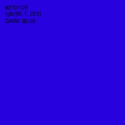 #2701DE - Dark Blue Color Image