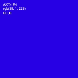 #2701E4 - Blue Color Image