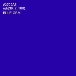 #2702A8 - Blue Gem Color Image