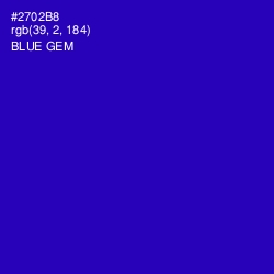#2702B8 - Blue Gem Color Image