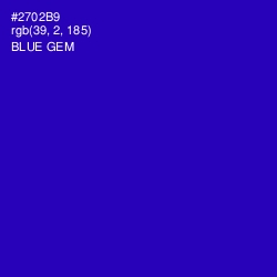 #2702B9 - Blue Gem Color Image