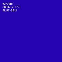 #2703B1 - Blue Gem Color Image