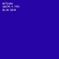 #2704A6 - Blue Gem Color Image