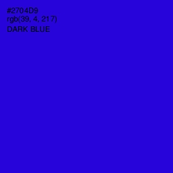#2704D9 - Dark Blue Color Image