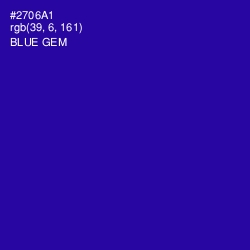 #2706A1 - Blue Gem Color Image