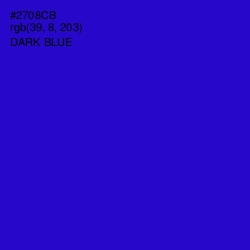 #2708CB - Dark Blue Color Image