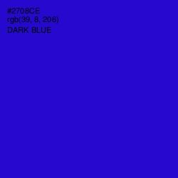 #2708CE - Dark Blue Color Image