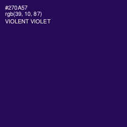 #270A57 - Violent Violet Color Image