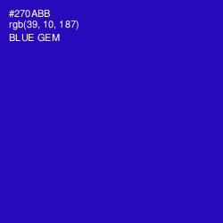 #270ABB - Blue Gem Color Image