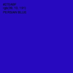 #270ABF - Persian Blue Color Image