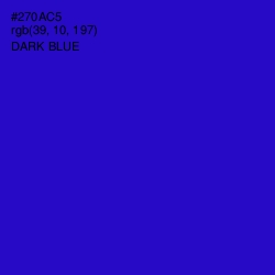 #270AC5 - Dark Blue Color Image