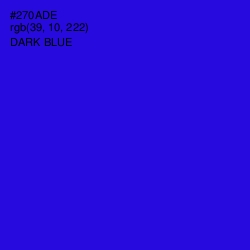 #270ADE - Dark Blue Color Image