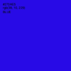 #270AE5 - Blue Color Image