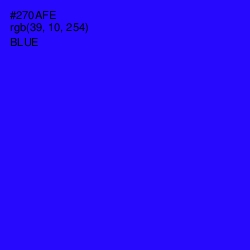 #270AFE - Blue Color Image