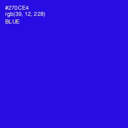 #270CE4 - Blue Color Image