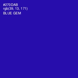 #270DAB - Blue Gem Color Image