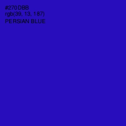 #270DBB - Persian Blue Color Image