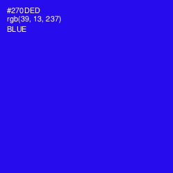 #270DED - Blue Color Image