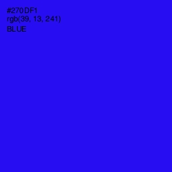 #270DF1 - Blue Color Image