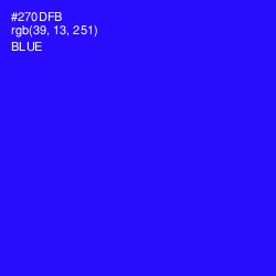 #270DFB - Blue Color Image