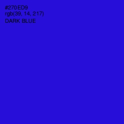 #270ED9 - Dark Blue Color Image
