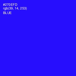 #270EFD - Blue Color Image