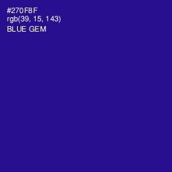 #270F8F - Blue Gem Color Image