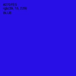 #270FE5 - Blue Color Image