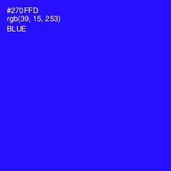#270FFD - Blue Color Image