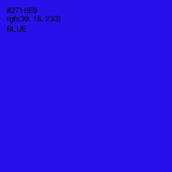 #2710E9 - Blue Color Image