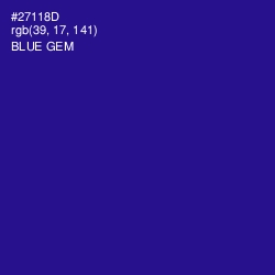 #27118D - Blue Gem Color Image