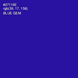 #27119E - Blue Gem Color Image
