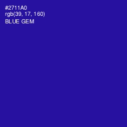 #2711A0 - Blue Gem Color Image