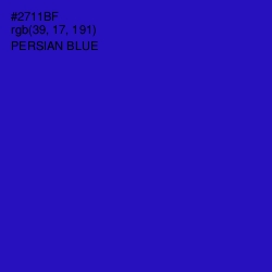 #2711BF - Persian Blue Color Image