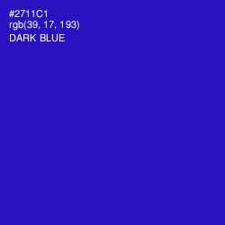 #2711C1 - Dark Blue Color Image