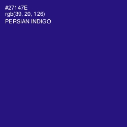 #27147E - Persian Indigo Color Image