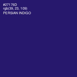 #27176D - Persian Indigo Color Image