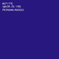 #27177E - Persian Indigo Color Image