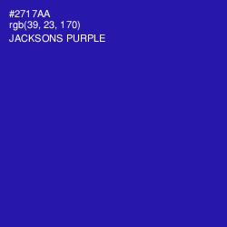 #2717AA - Jacksons Purple Color Image