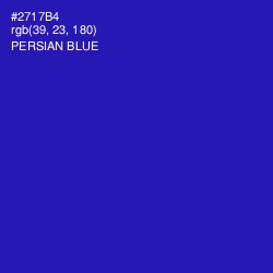 #2717B4 - Persian Blue Color Image