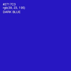 #2717C3 - Dark Blue Color Image