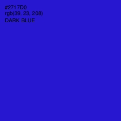 #2717D0 - Dark Blue Color Image